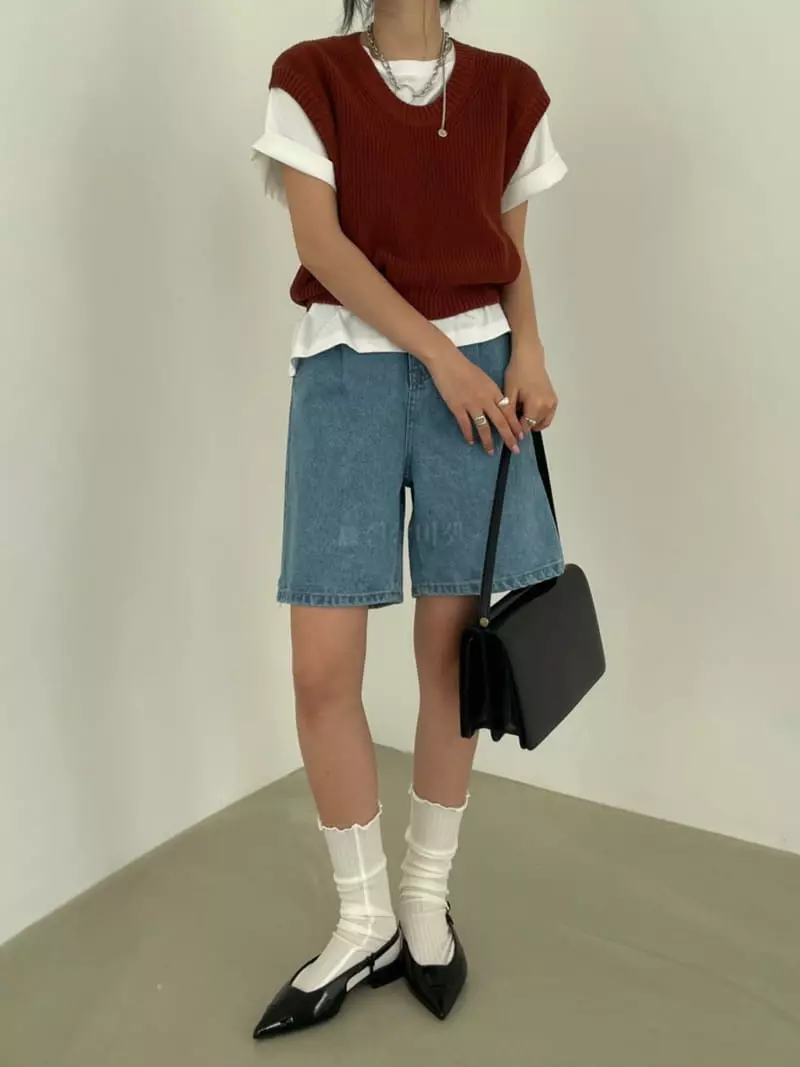 Baguette - Korean Women Fashion - #momslook - Round Vest - 3