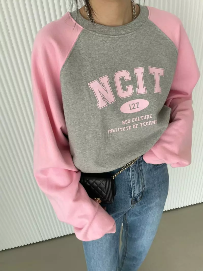 Baguette - Korean Women Fashion - #womensfashion - Raglan Coloring Sweatshirt - 4