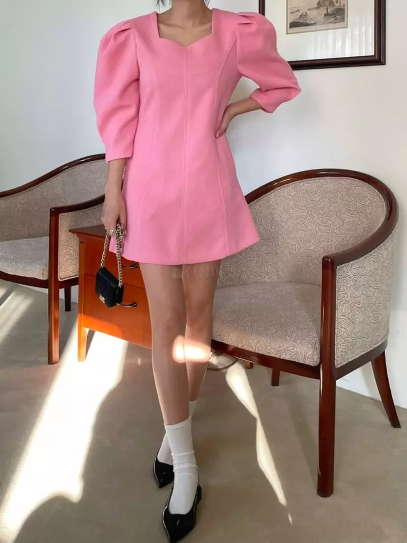 Baguette - Korean Women Fashion - #momslook - Heart One-piece