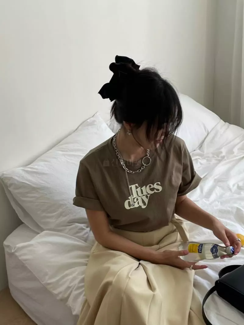 Baguette - Korean Women Fashion - #momslook - Day Tee - 3