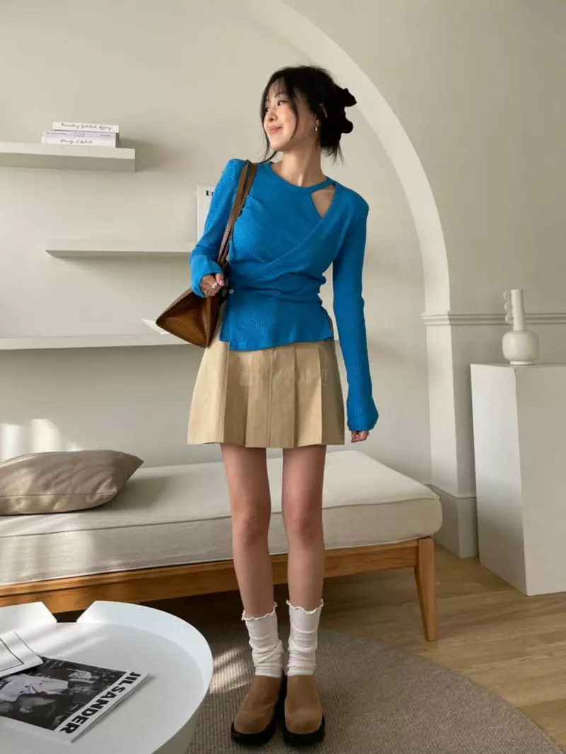 Baguette - Korean Women Fashion - #shopsmall - Pad Lap Tee - 3