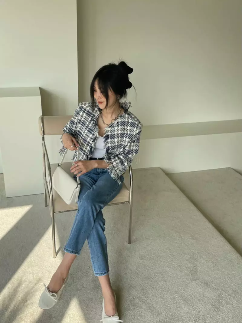 Baguette - Korean Women Fashion - #thelittlethings - Stamen Tweed Jacket