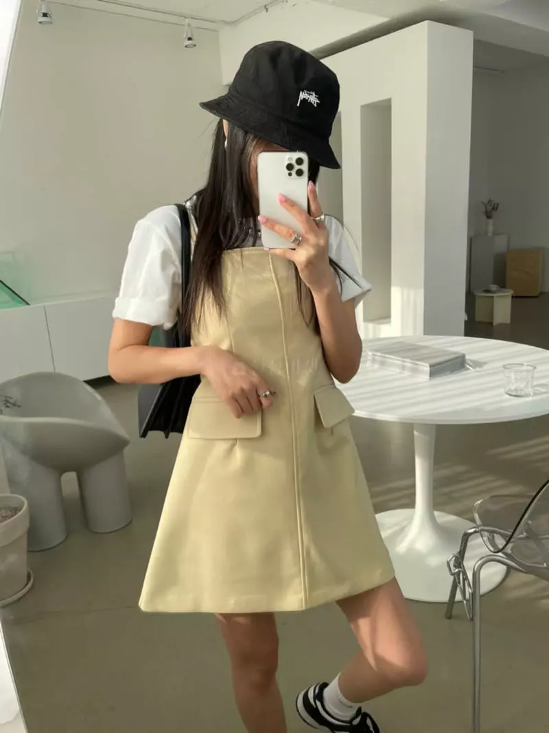 Baguette - Korean Women Fashion - #vintageinspired - Pocket Mini One-piece - 2