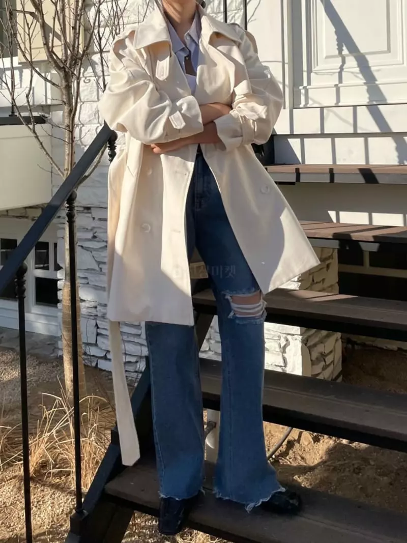 Baguette - Korean Women Fashion - #momslook - Half  Trench Coat - 4