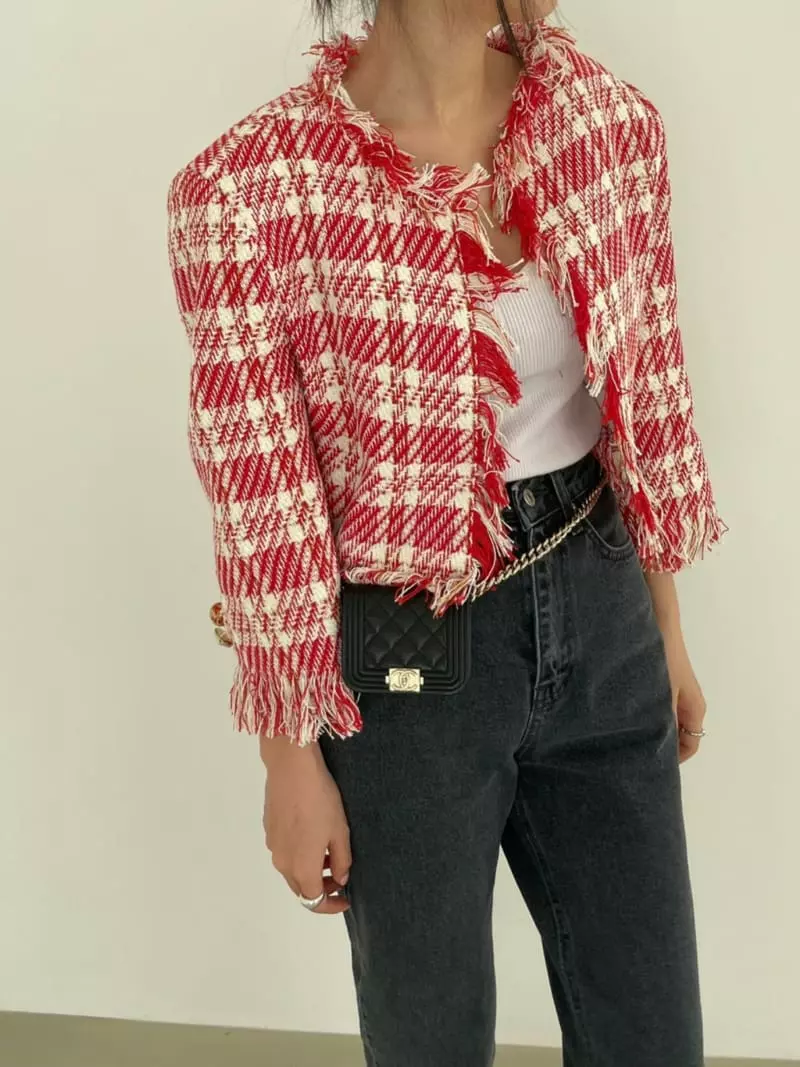 Baguette - Korean Women Fashion - #womensfashion - Stamen Tweed Jacket - 3