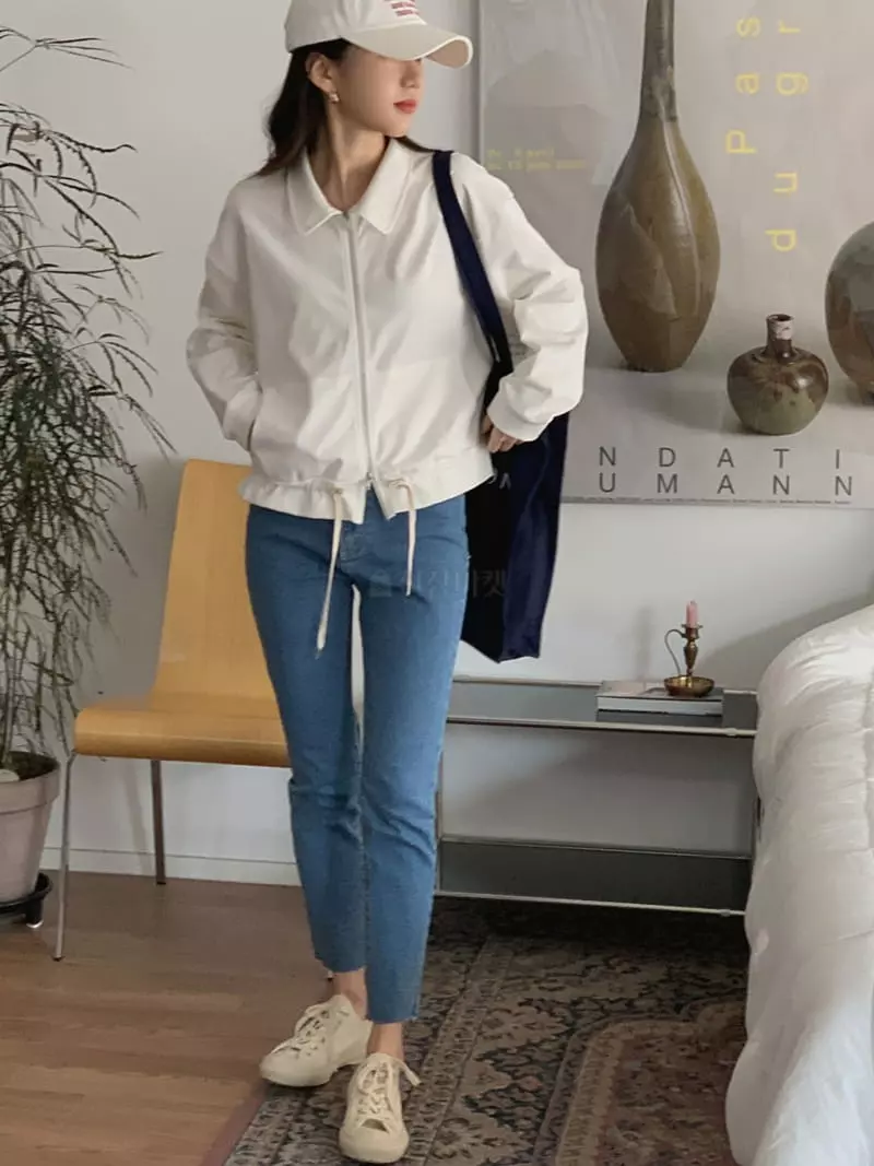 Baking Powder - Korean Women Fashion - #momslook - Blue Skinny Pants