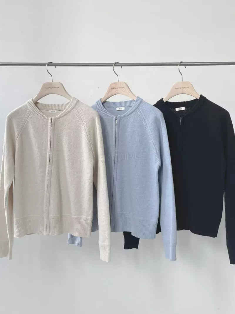 Baking Powder - Korean Women Fashion - #womensfashion - Coco Zip-up Cardigan - 4