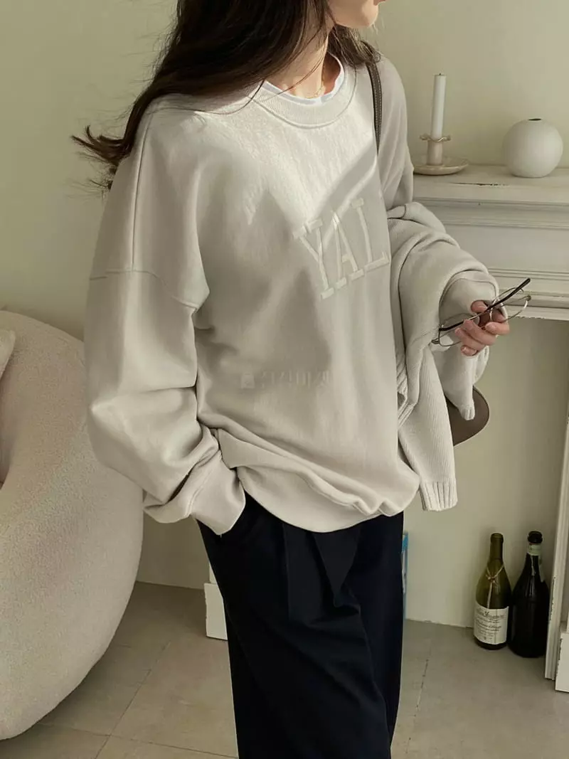 Baking Powder - Korean Women Fashion - #momslook - Yale Sweatshirt - 3