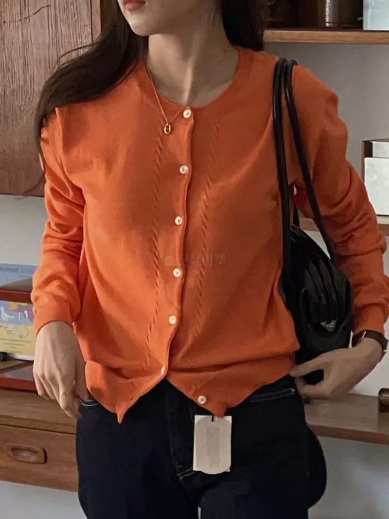 Baking Powder - Korean Women Fashion - #thatsdarling - Twisted Cardigan