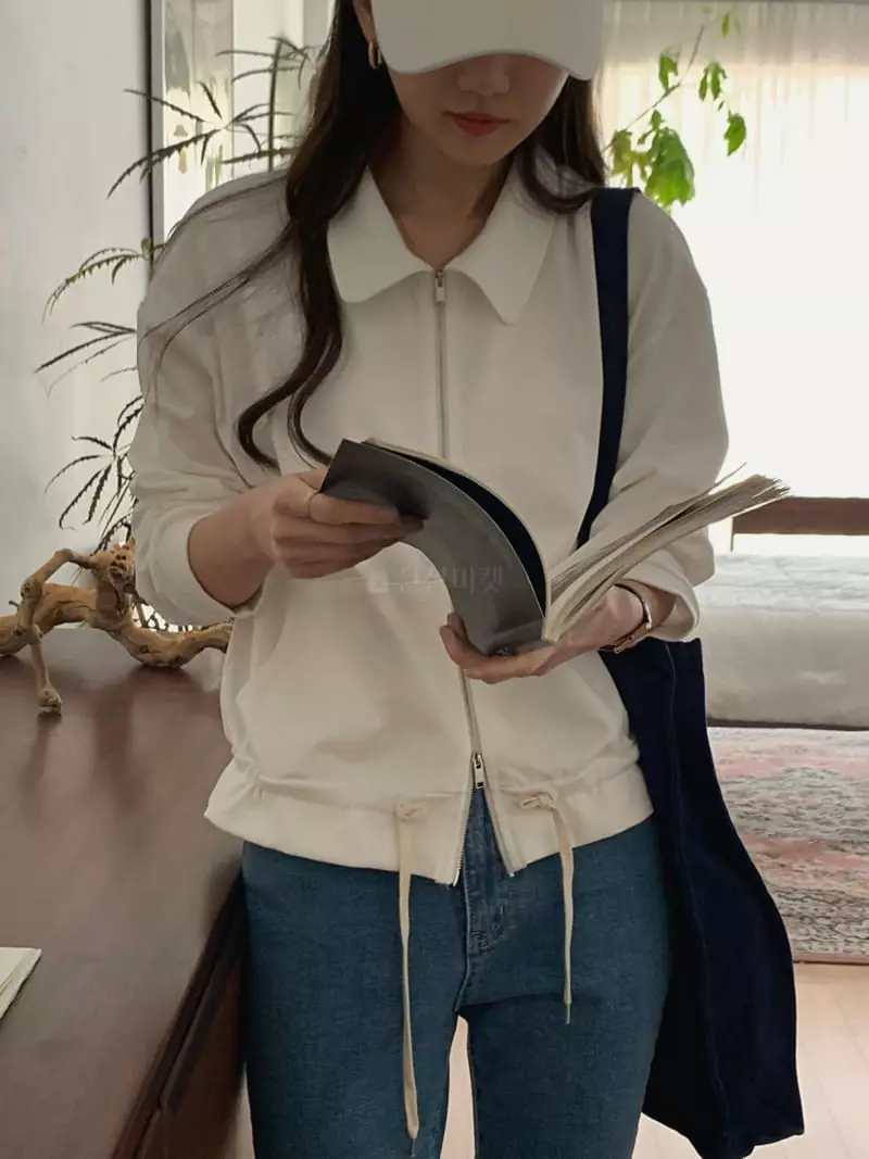 Baking Powder - Korean Women Fashion - #thelittlethings - With Zip-up Jacket