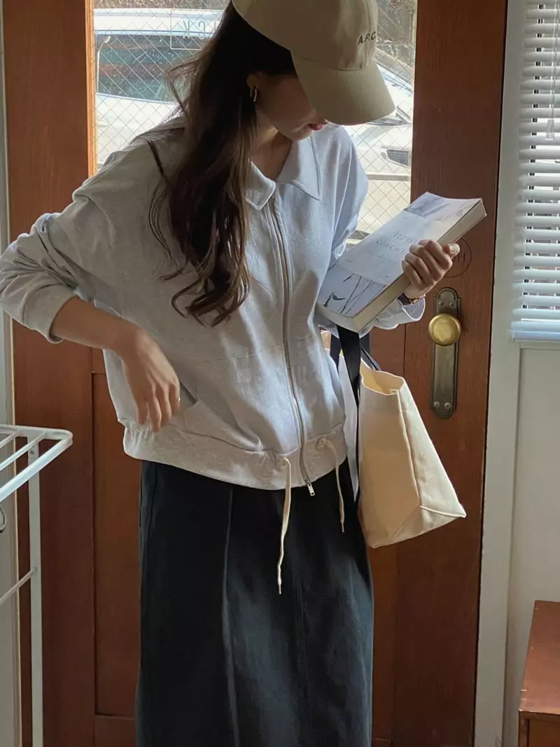 Baking Powder - Korean Women Fashion - #womensfashion - With Zip-up Jacket - 3