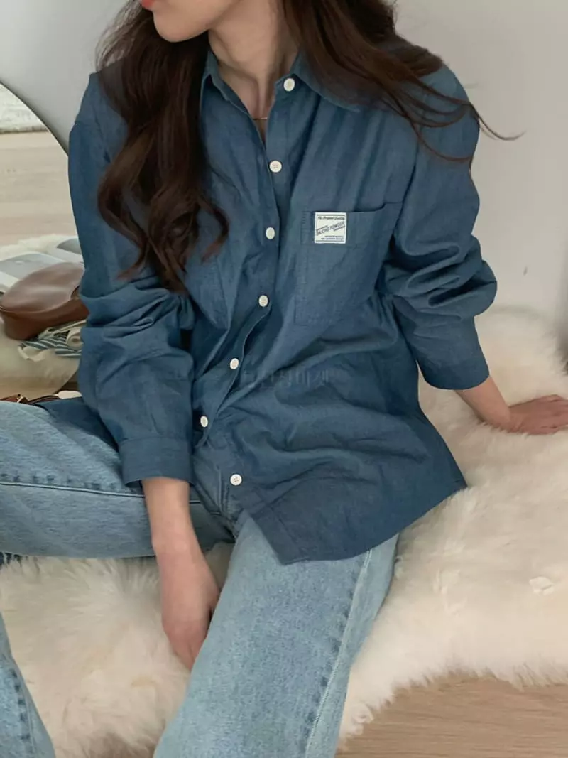 Baking Powder - Korean Women Fashion - #womensfashion - Jennie Denim Shirt - 3