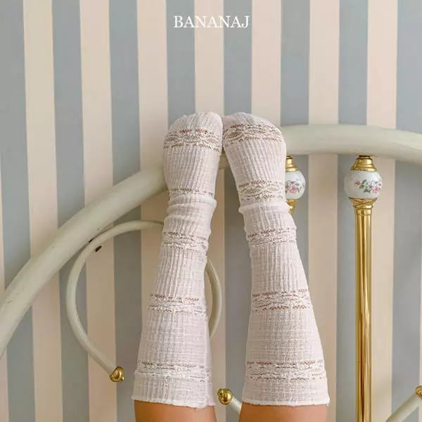Banana J - Korean Children Fashion - #designkidswear - Lace Socks  - 4