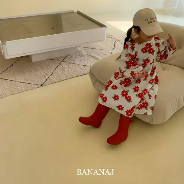Banana J - Korean Children Fashion - #fashionkids - Big Flower One-piece