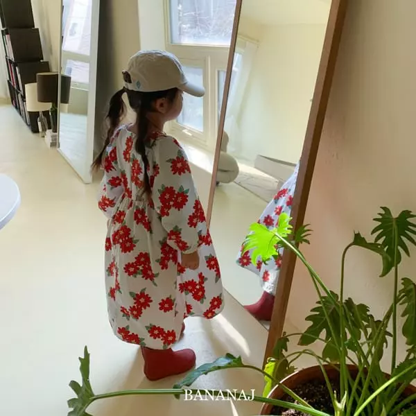 Banana J - Korean Children Fashion - #kidsshorts - Big Flower One-piece - 2
