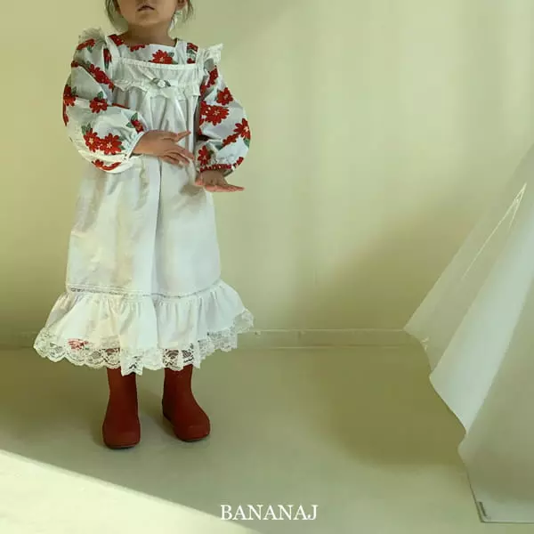 Banana J - Korean Children Fashion - #kidsstore - Big Flower One-piece - 3