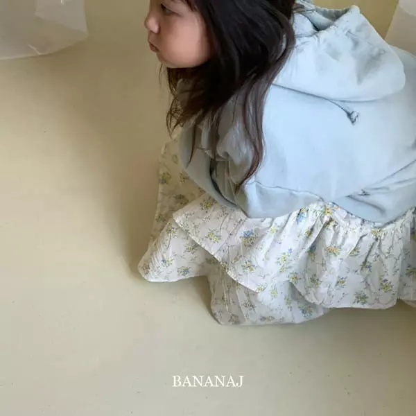 Banana J - Korean Children Fashion - #kidzfashiontrend - Flower Waffle Hoody Zip-up