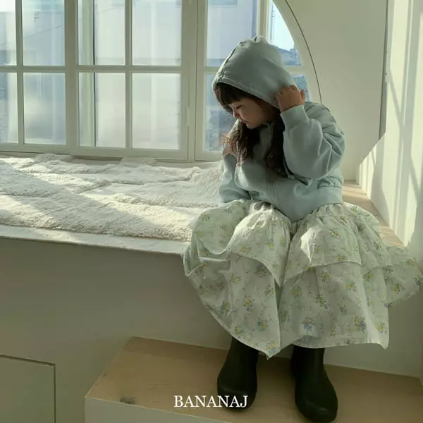 Banana J - Korean Children Fashion - #littlefashionista - Flower Waffle Hoody Zip-up - 4