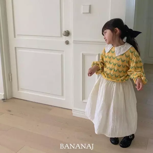 Banana J - Korean Children Fashion - #minifashionista - Tulip Knit Blouse - 2