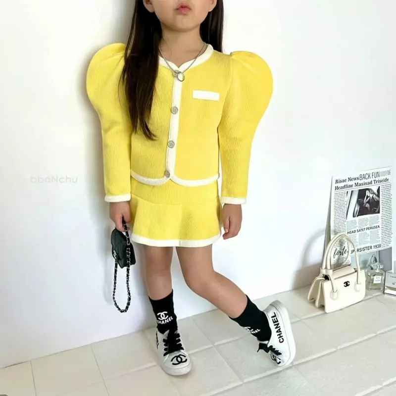 Bbonchu - Korean Children Fashion - #childofig - Sha Sha Top Bottom Set - 3