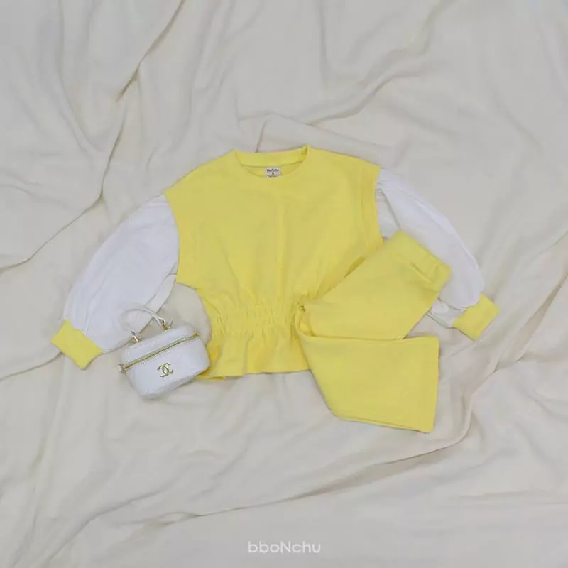 Bbonchu - Korean Children Fashion - #childofig - Lemona Top Bottom Set - 5