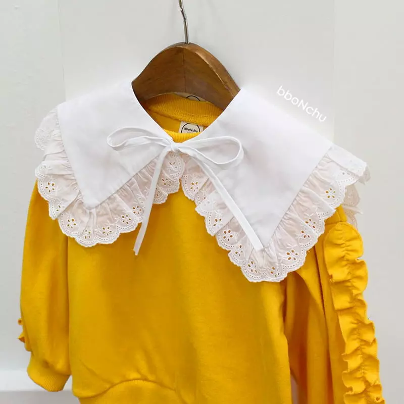 Bbonchu - Korean Children Fashion - #childofig - Big Collar Cape - 5