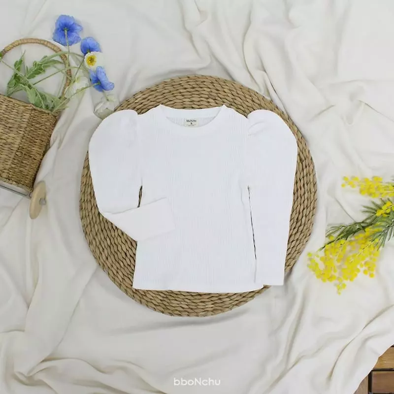Bbonchu - Korean Children Fashion - #childofig - Bbog Bbong Rib Tee - 3