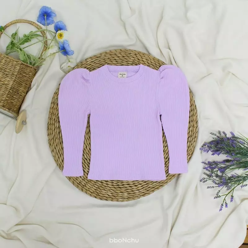 Bbonchu - Korean Children Fashion - #childofig - Bbog Bbong Rib Tee - 4