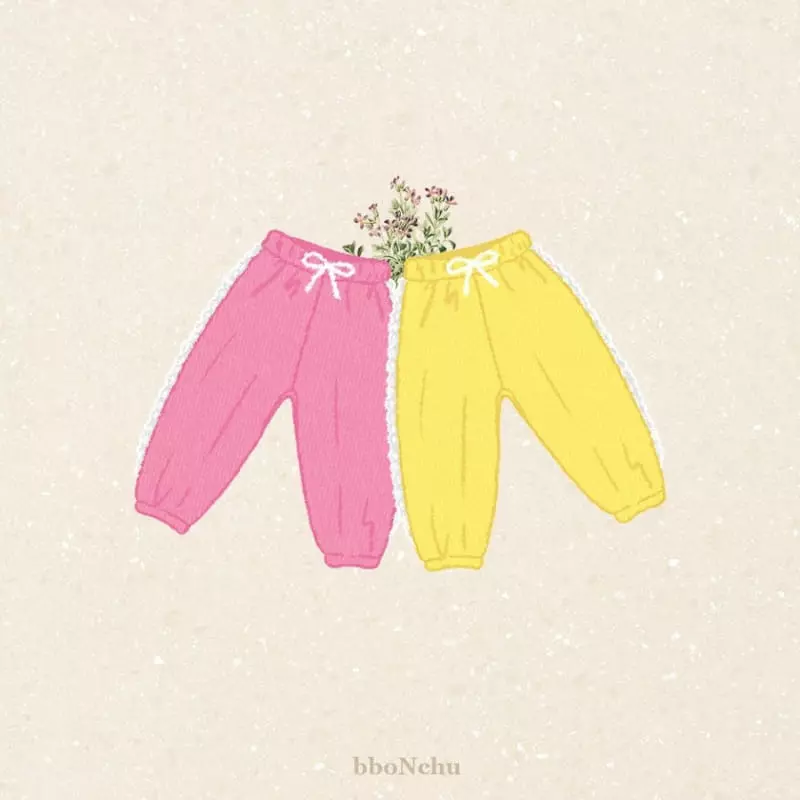 Bbonchu - Korean Children Fashion - #childrensboutique - Lace Jogger Pants - 7