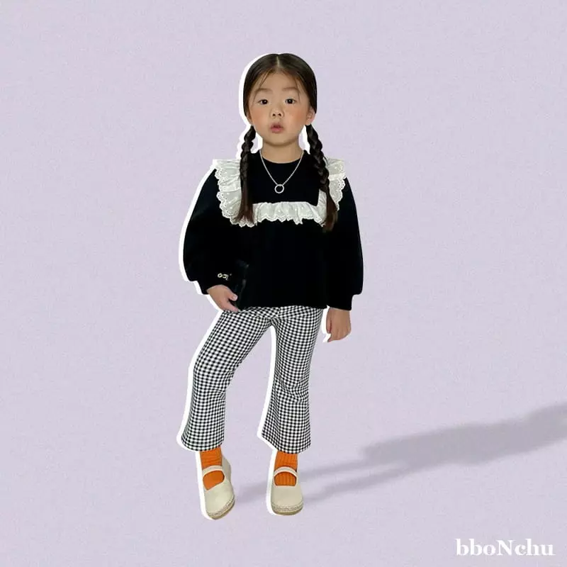 Bbonchu - Korean Children Fashion - #childrensboutique - Check Wide Pants - 9