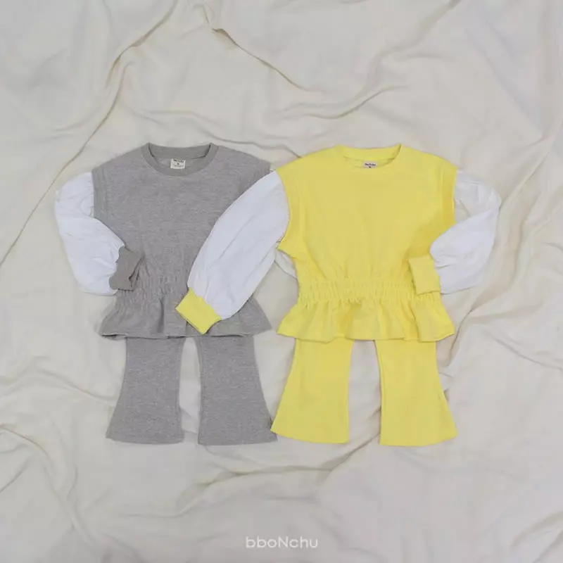 Bbonchu - Korean Children Fashion - #designkidswear - Lemona Top Bottom Set - 7