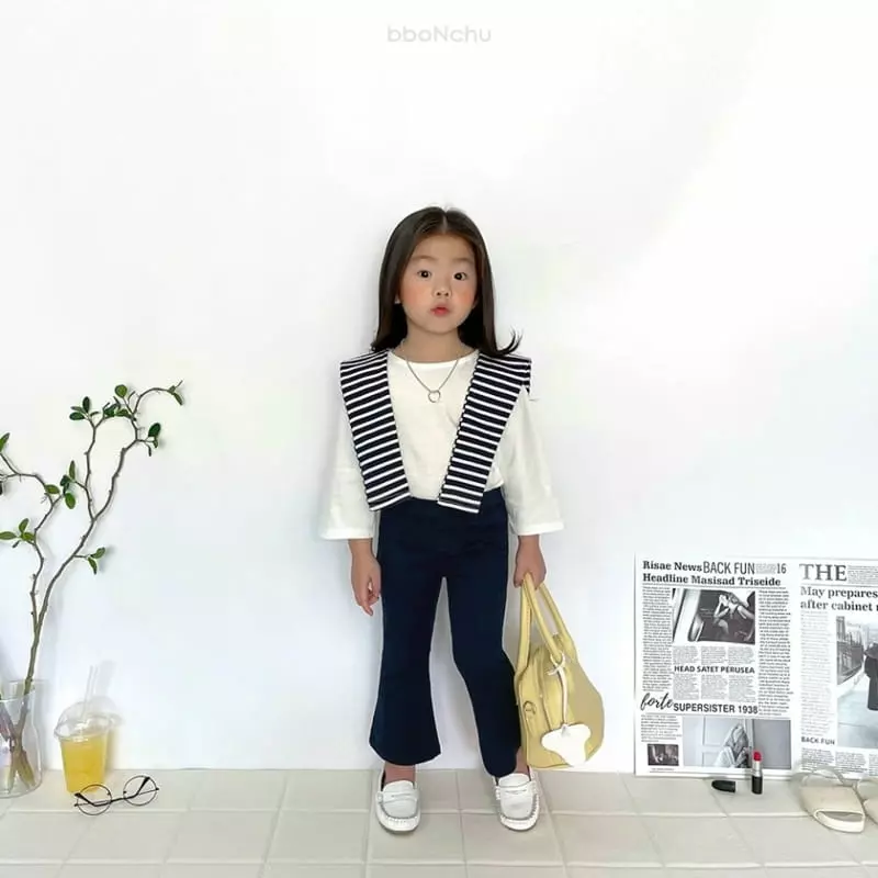 Bbonchu - Korean Children Fashion - #discoveringself - Cuty Bootscut Pants - 6