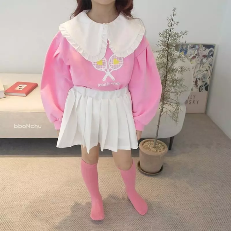 Bbonchu - Korean Children Fashion - #discoveringself - Big Collar Inner Tee - 3