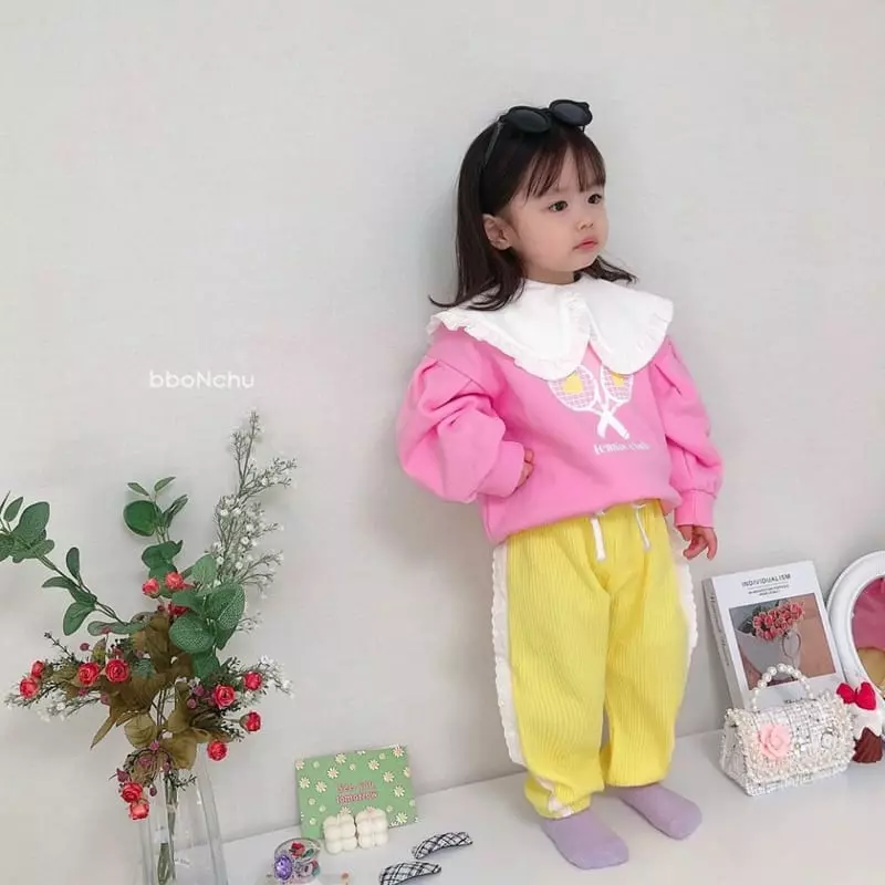 Bbonchu - Korean Children Fashion - #fashionkids - Lace Jogger Pants - 10