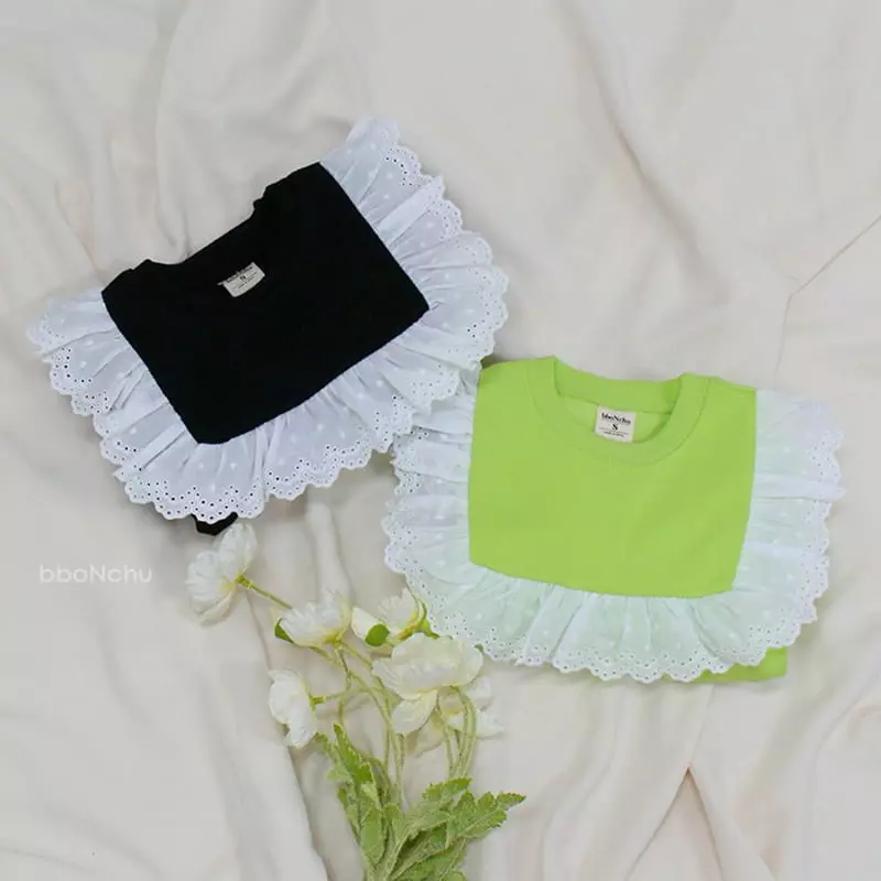 Bbonchu - Korean Children Fashion - #fashionkids - Petti Lace Tee