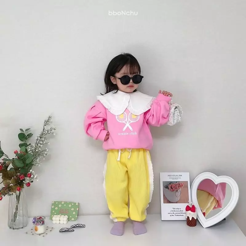 Bbonchu - Korean Children Fashion - #kidsshorts - Lace Jogger Pants - 11