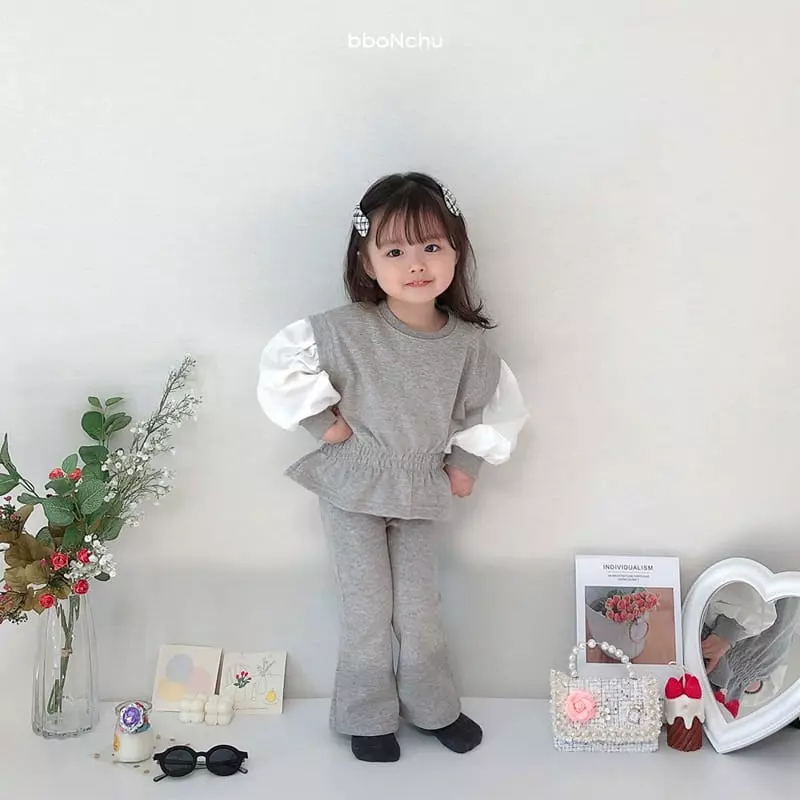 Bbonchu - Korean Children Fashion - #kidsshorts - Lemona Top Bottom Set - 10