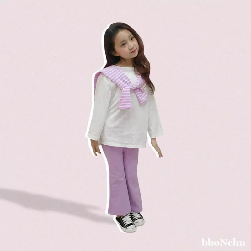 Bbonchu - Korean Children Fashion - #kidsstore - Cuty Bootscut Pants - 9