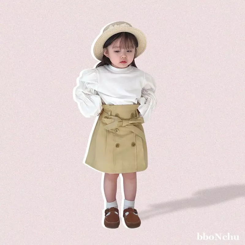Bbonchu - Korean Children Fashion - #kidzfashiontrend - Trench Skirt - 9