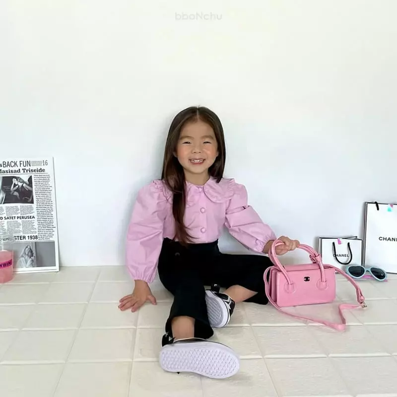 Bbonchu - Korean Children Fashion - #littlefashionista - Ella Button Pants - 5