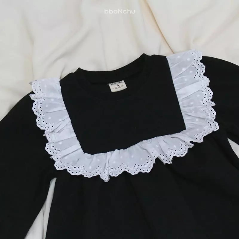 Bbonchu - Korean Children Fashion - #littlefashionista - Petti Lace Tee - 6