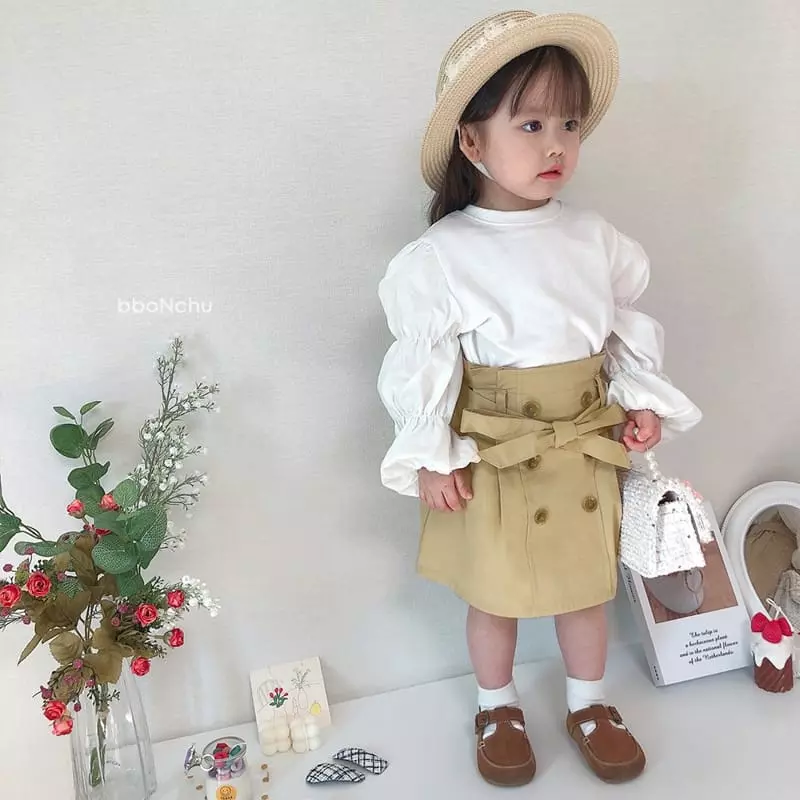 Bbonchu - Korean Children Fashion - #littlefashionista - Trench Skirt - 11