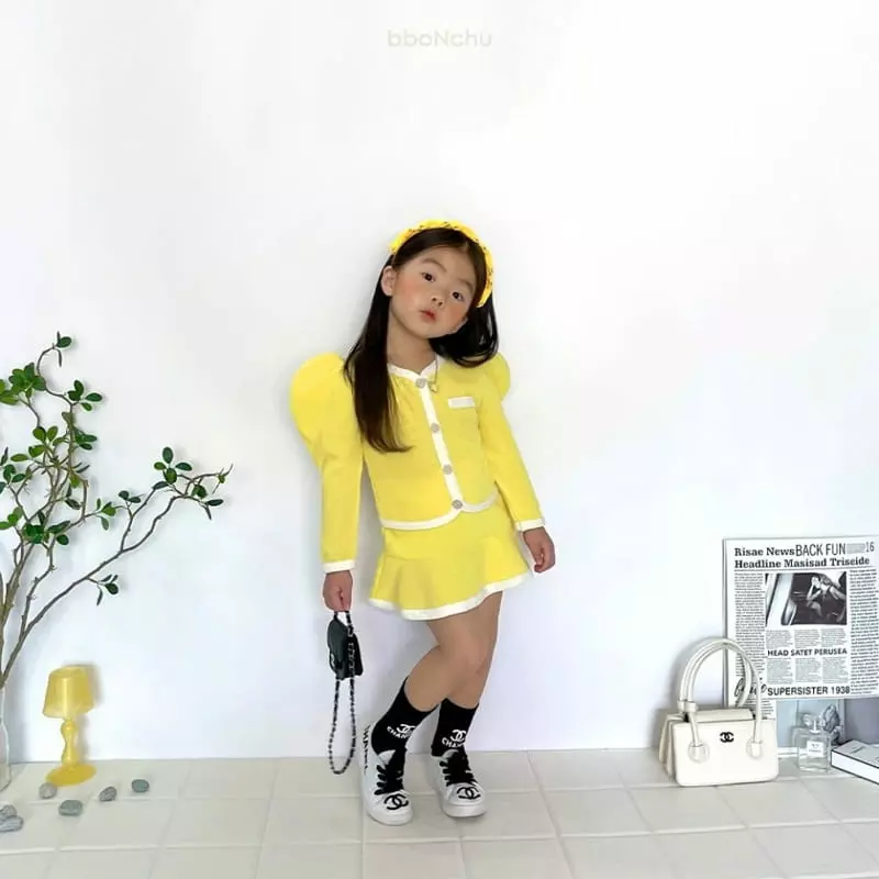 Bbonchu - Korean Children Fashion - #minifashionista - Sha Sha Top Bottom Set