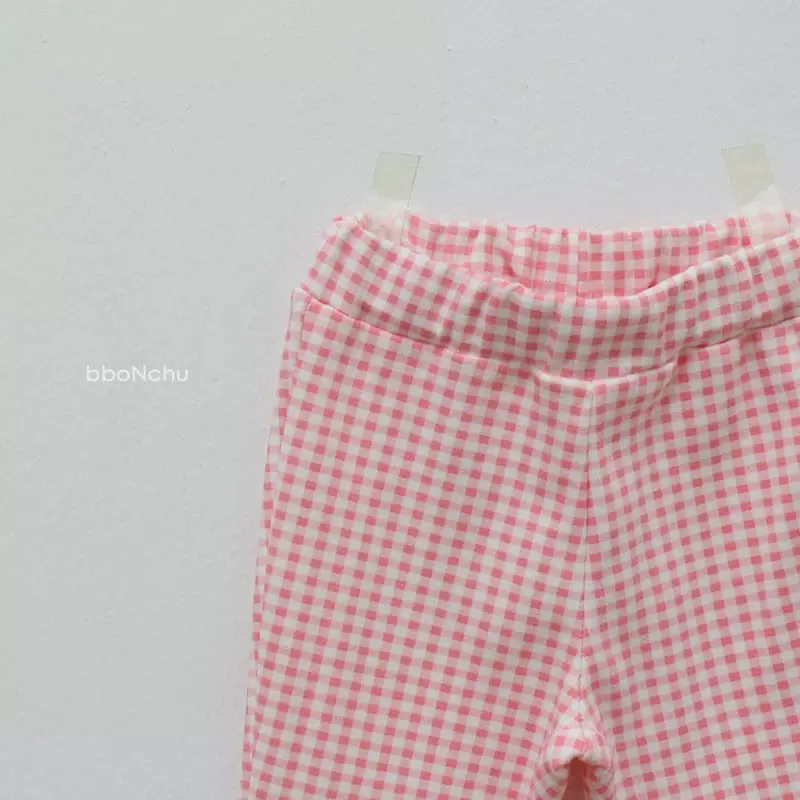 Bbonchu - Korean Children Fashion - #minifashionista - Check Wide Pants - 5