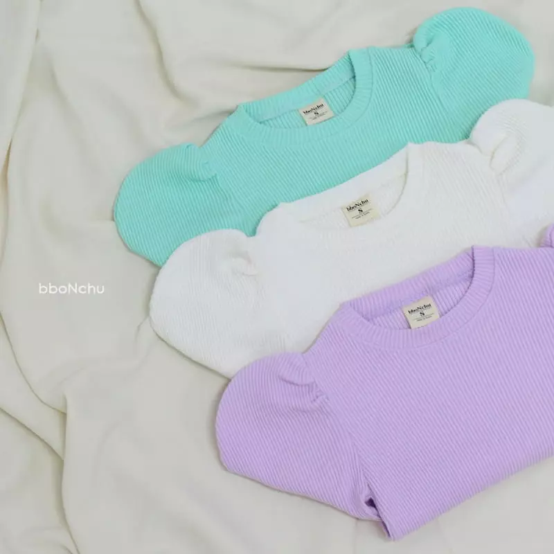 Bbonchu - Korean Children Fashion - #minifashionista - Bbog Bbong Rib Tee