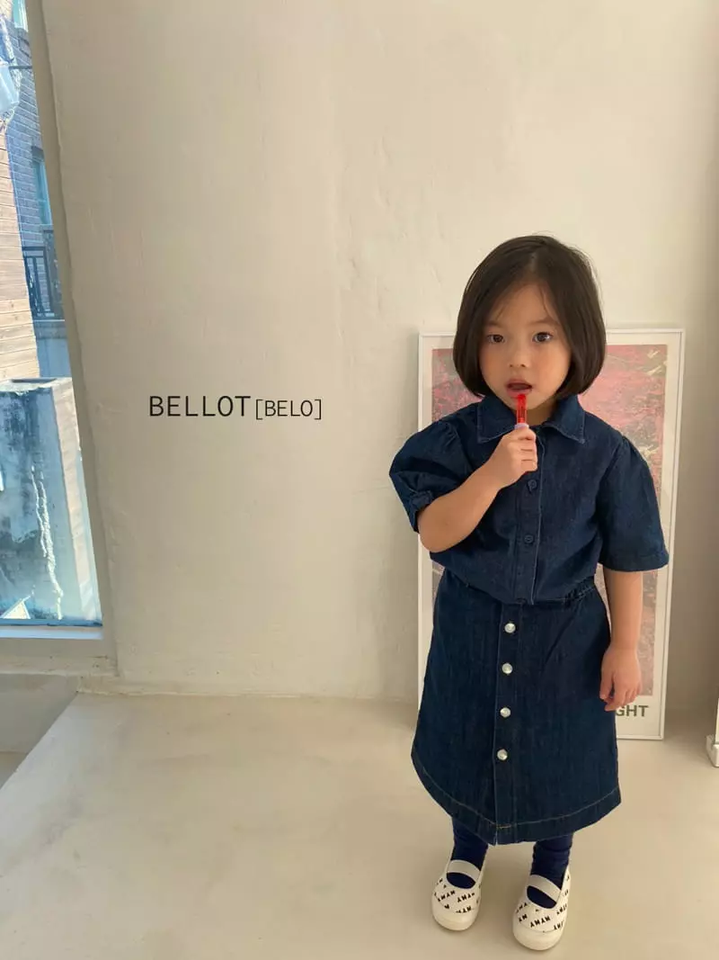 Bellot - Korean Children Fashion - #childofig - Denim Skrit - 7