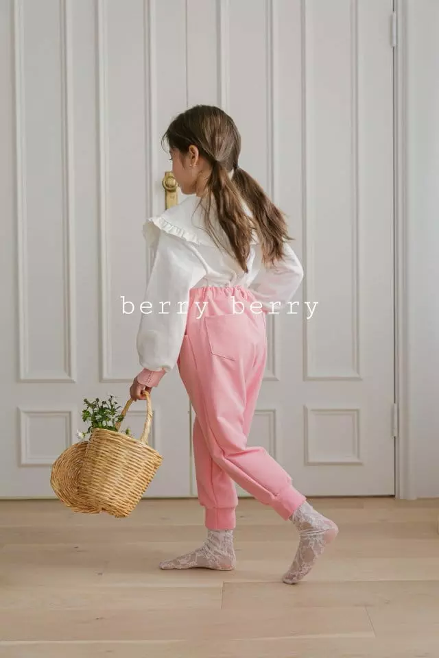Berry Berry - Korean Children Fashion - #childofig - Heart Embroidery Tee - 12