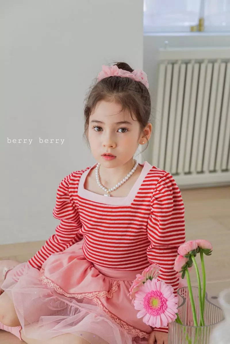 Berry Berry - Korean Children Fashion - #childofig - Rose Skirt - 2