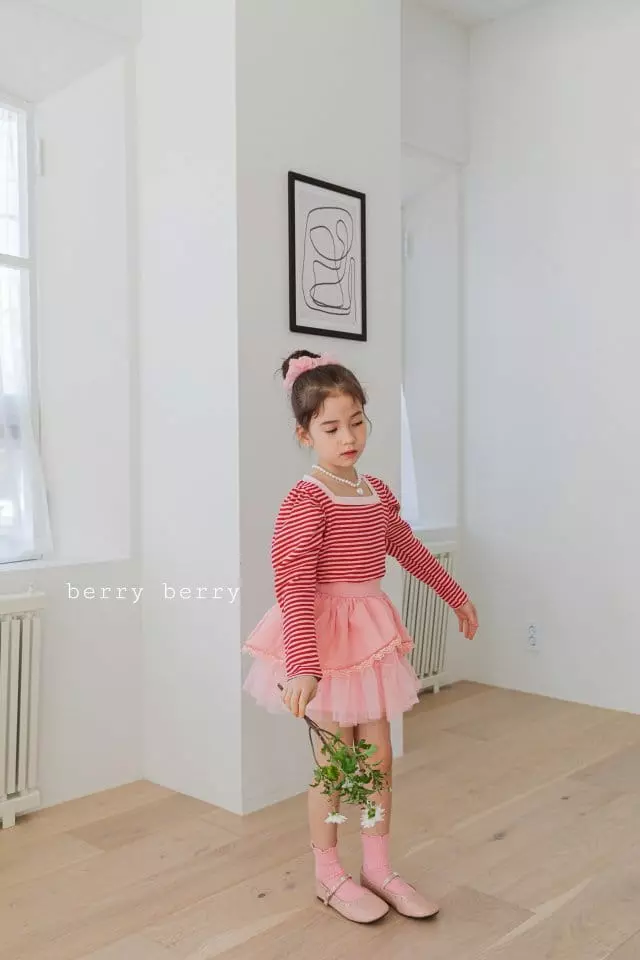 Berry Berry - Korean Children Fashion - #childrensboutique - Eyelet Tee - 12