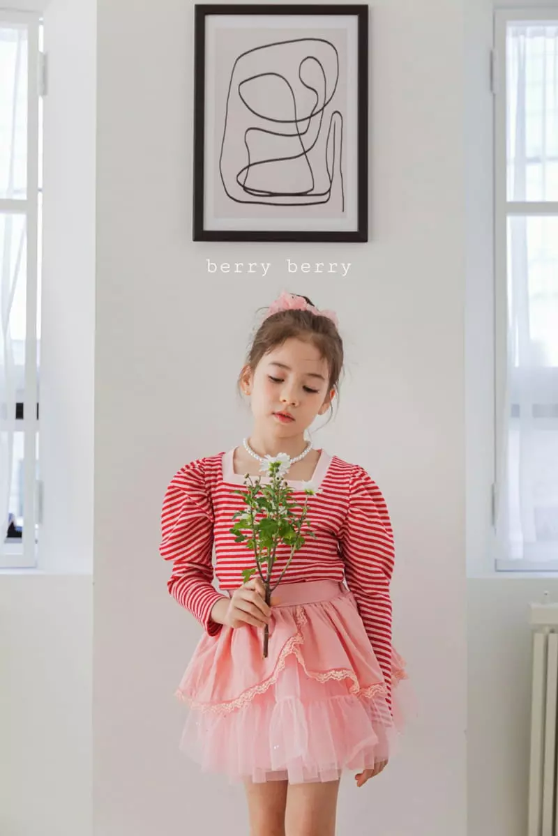 Berry Berry - Korean Children Fashion - #childrensboutique - Rose Skirt - 3